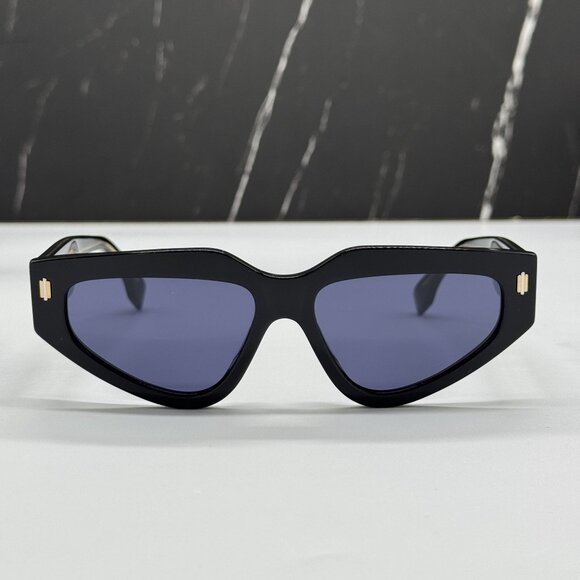 NEW FENDI BLACK BLUE WOMEN SUNGLASSES FENDI FE40163U 01V main image 7